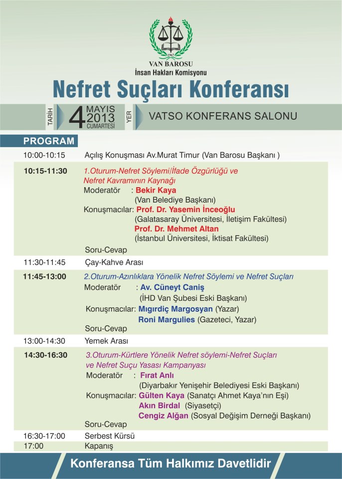 Nefret Suçları Konferansı